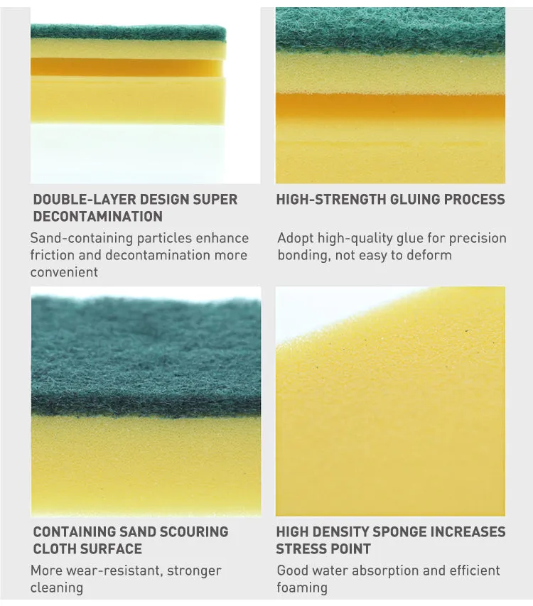 1429 Scrub Sponge 2 in 1 PAD for Kitchen, Sink, Bathroom Cleaning Scrubber