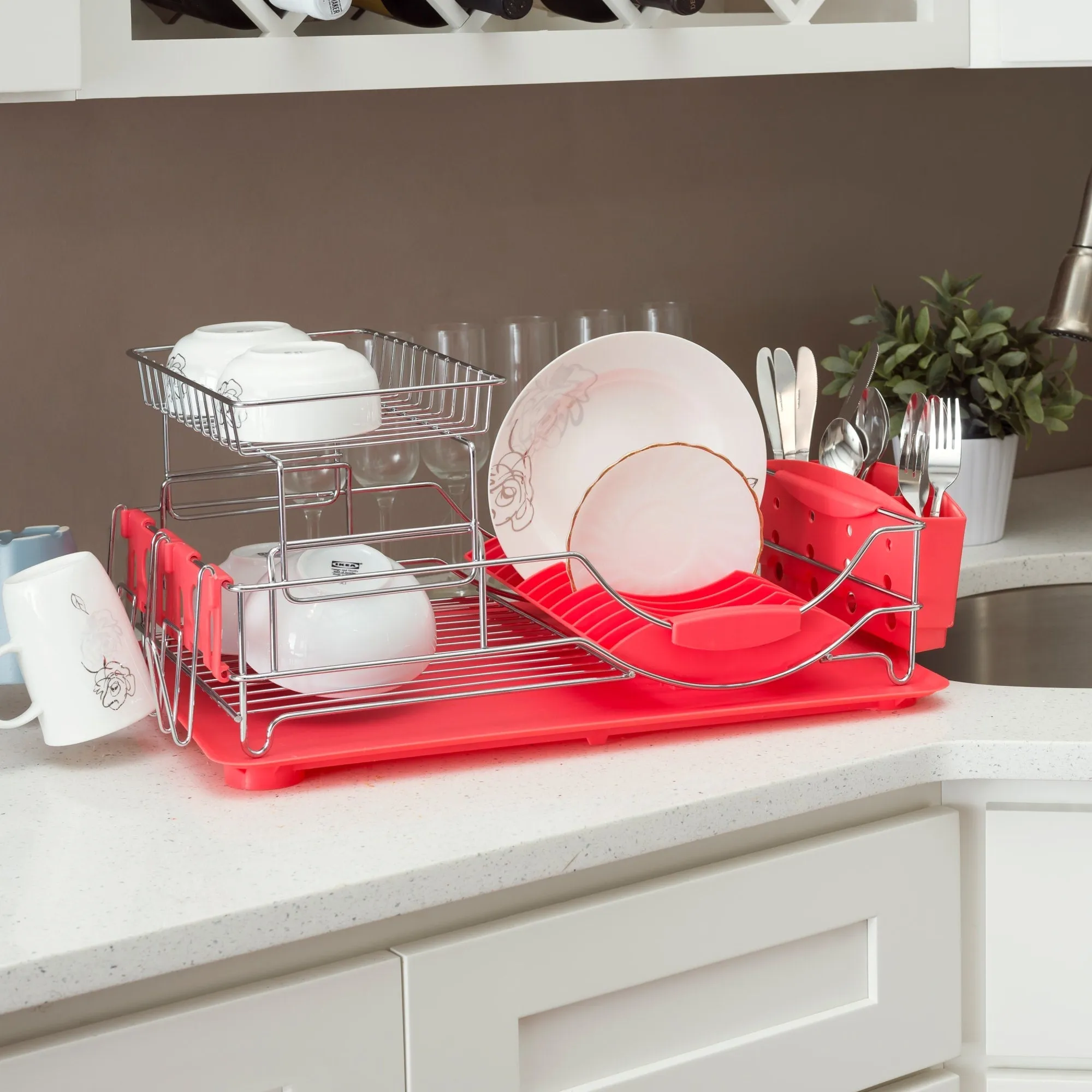 2-Tier Deluxe Dish Drainer
