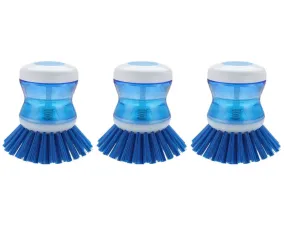 3 Pcs Dish Brush with Soap Dispenser