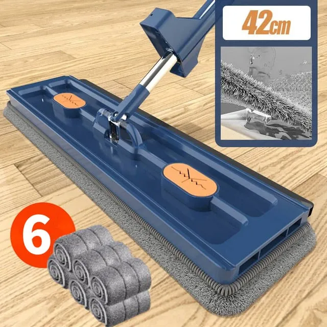 360° Rotating Self-contained Flat Mop