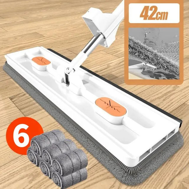 360° Rotating Self-contained Flat Mop