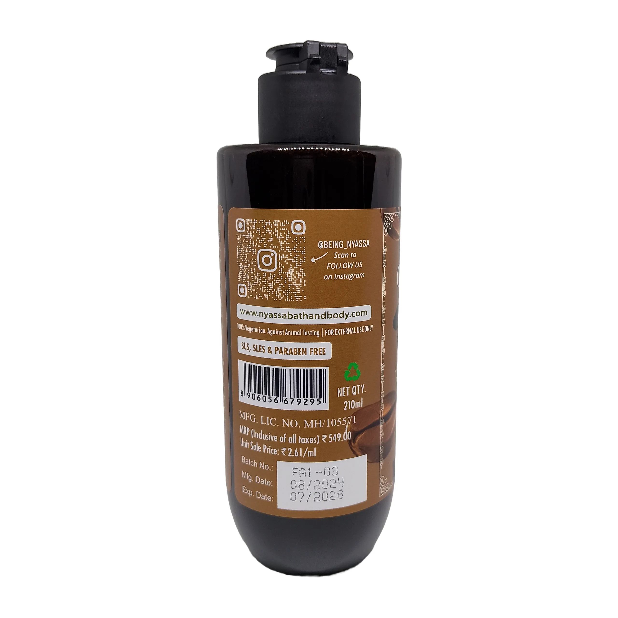 Activated Charcoal Face Wash for flawless skin 210ml