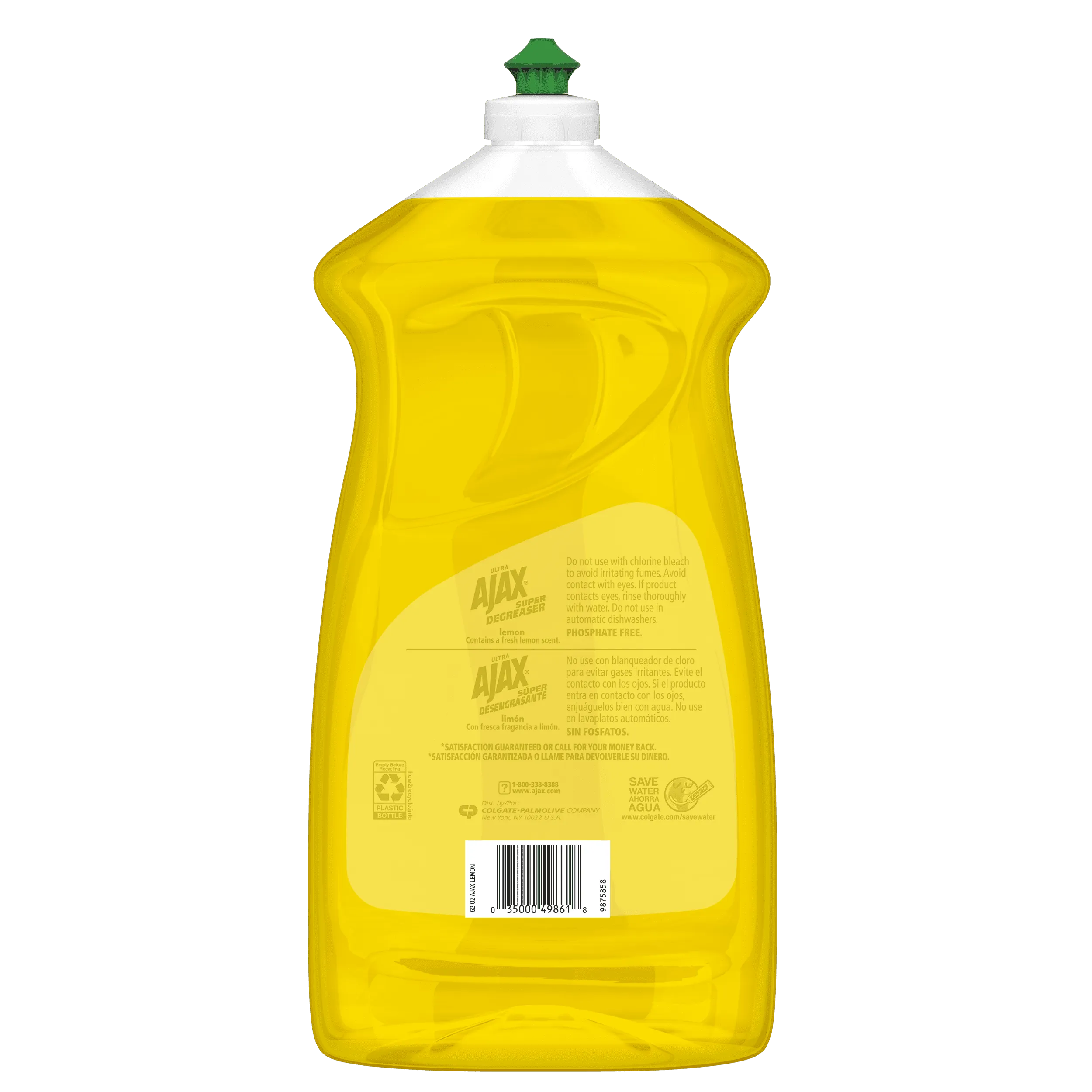 AJAX Liquid Dish Soap, Lemon Scent, 52 Fluid Ounce