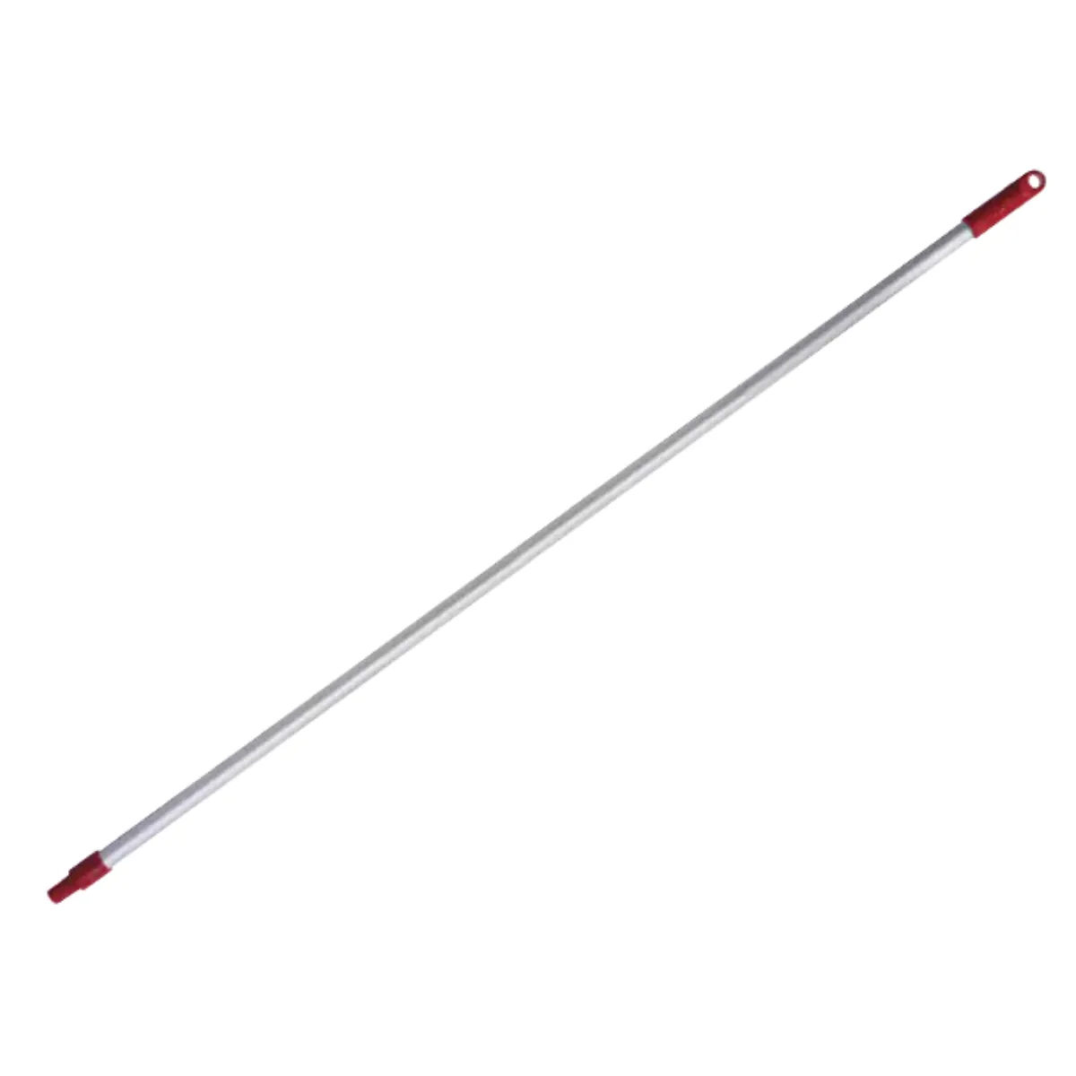 Aluminium Handle, Red, 25x1500mm