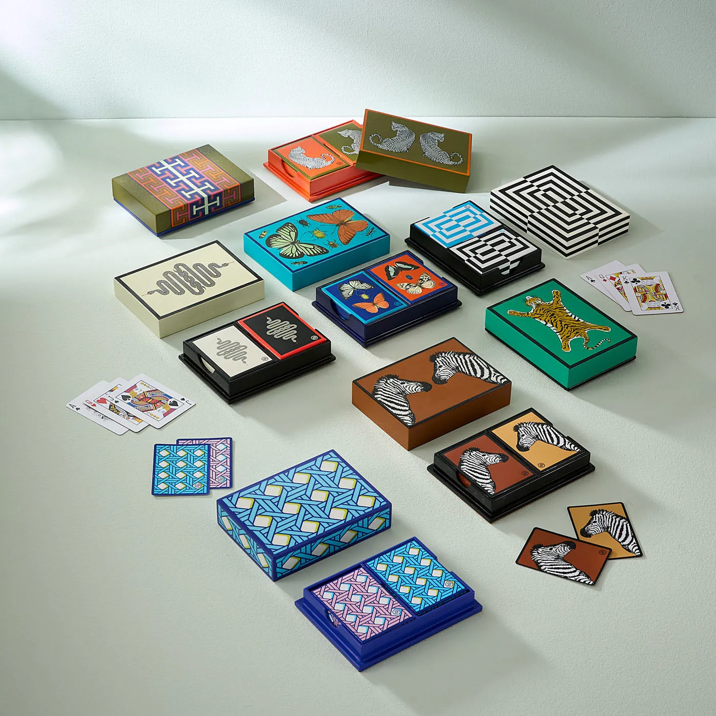 Basketweave Lacquer Card Set