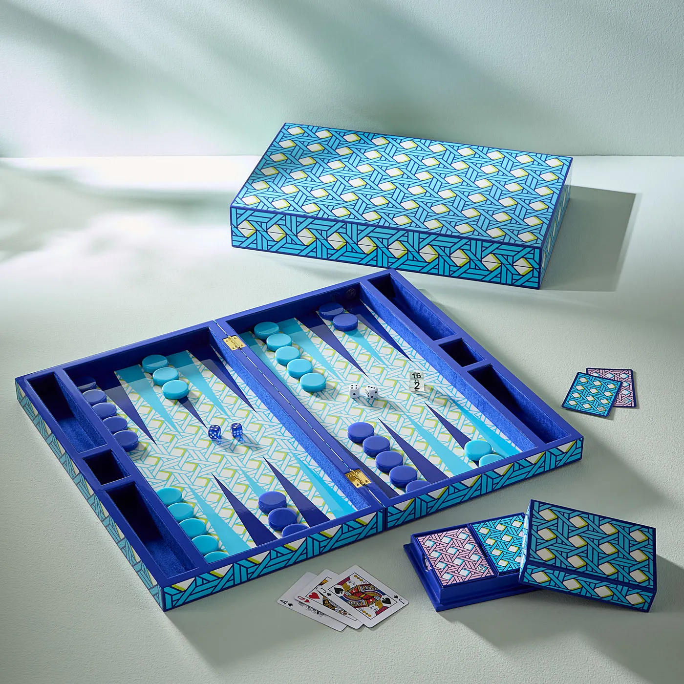 Basketweave Lacquer Card Set