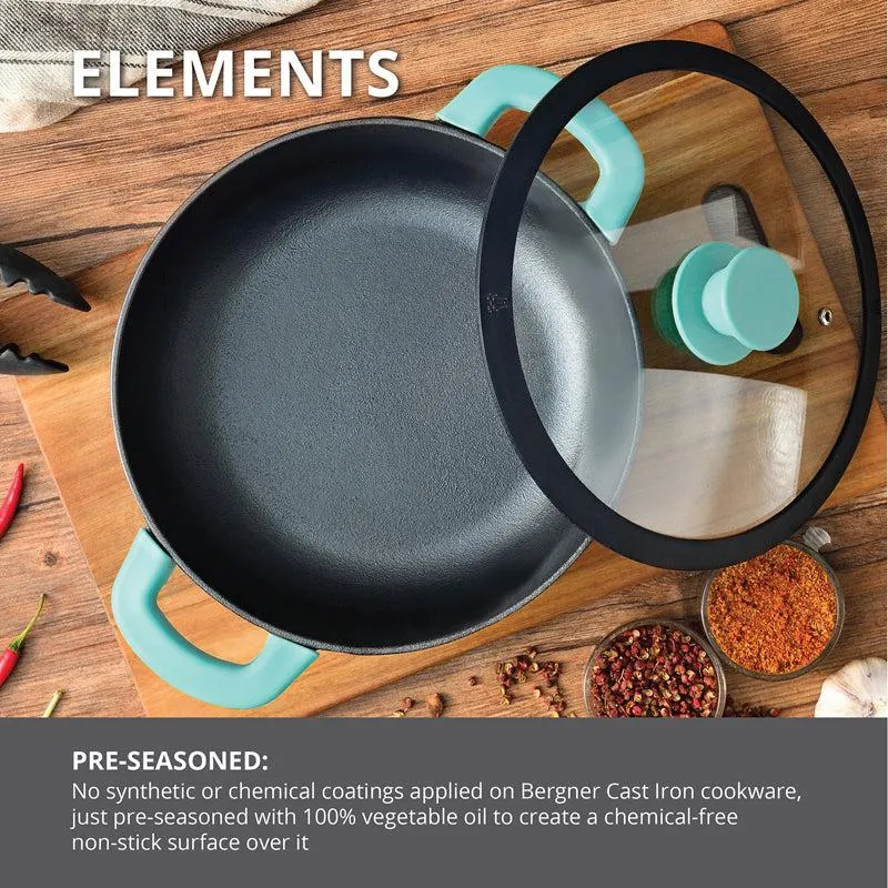 Bergner Induction Safe Cooking Pot With Lid  - 3600 ml/10 Inches