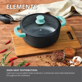 Bergner Induction Safe Cooking Pot With Lid  - 3600 ml/10 Inches
