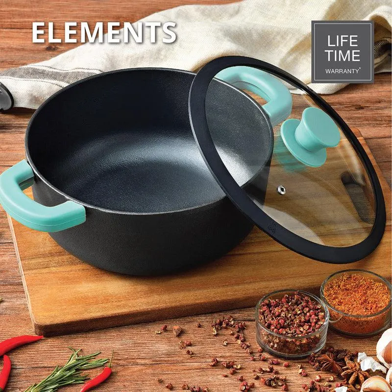 Bergner Induction Safe Cooking Pot With Lid  - 3600 ml/10 Inches