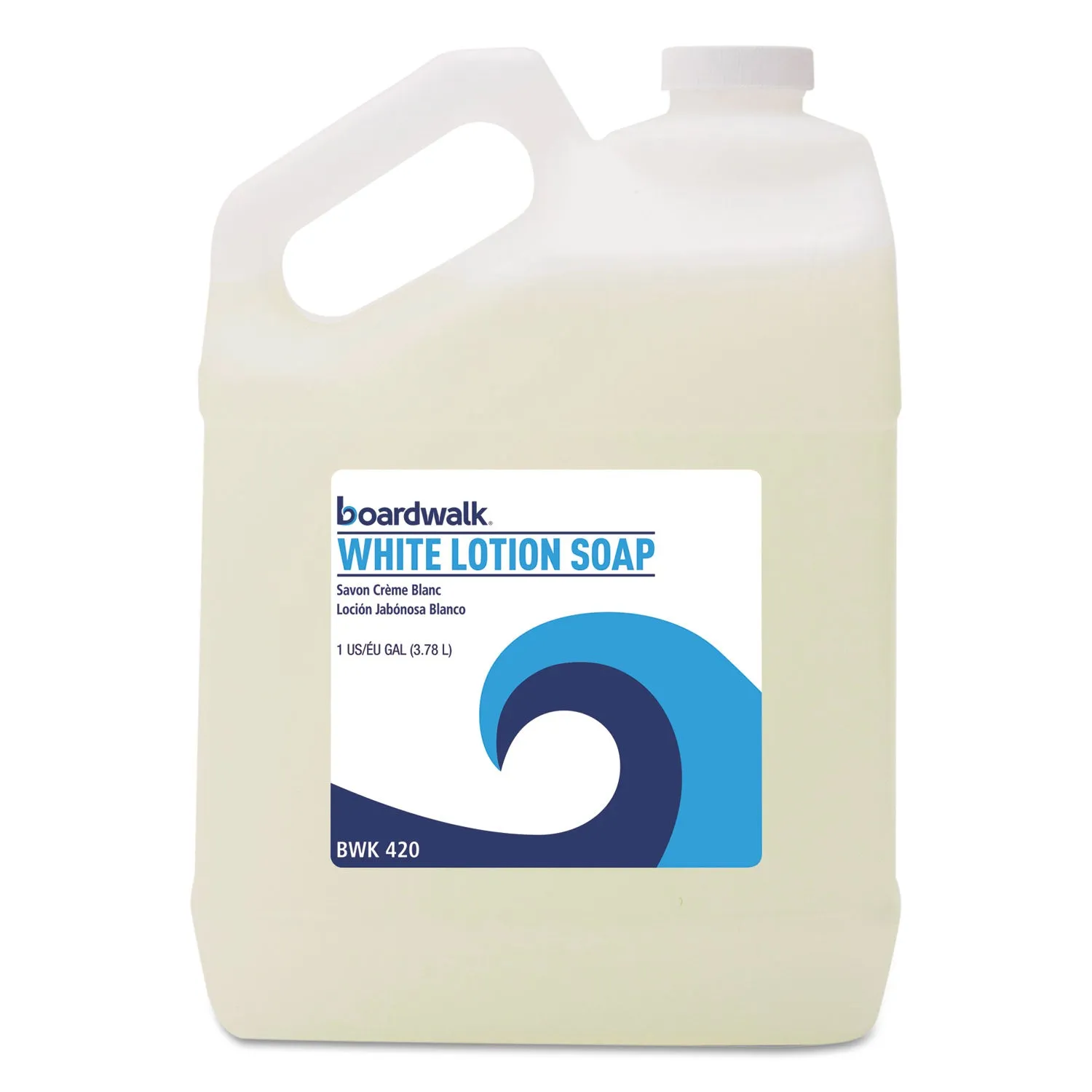 Boardwalk Mild Cleansing Lotion Soap, Floral Scent, Liquid, 1 Gal Bottle, 4/Carton - BWK420CT