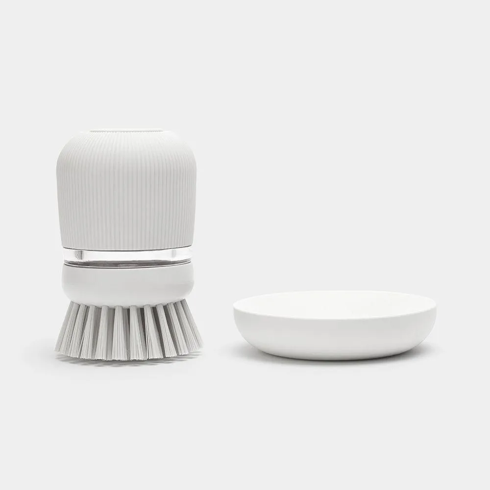 Brabantia Soap Dispensing Dish Brush Light Grey
