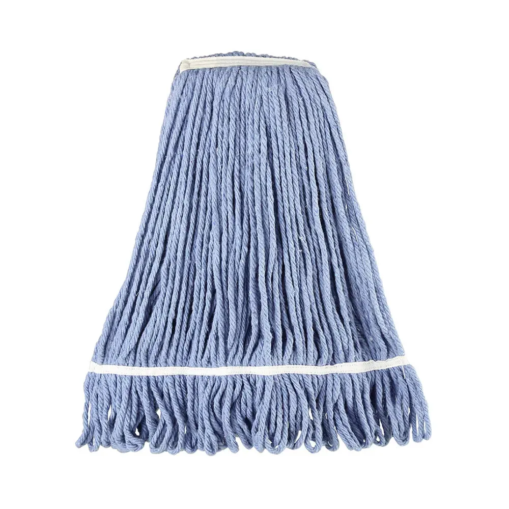 CAC China MHD2-32BL Mop Head Cotton Looped-End Blue 32oz Case of 20 Pcs