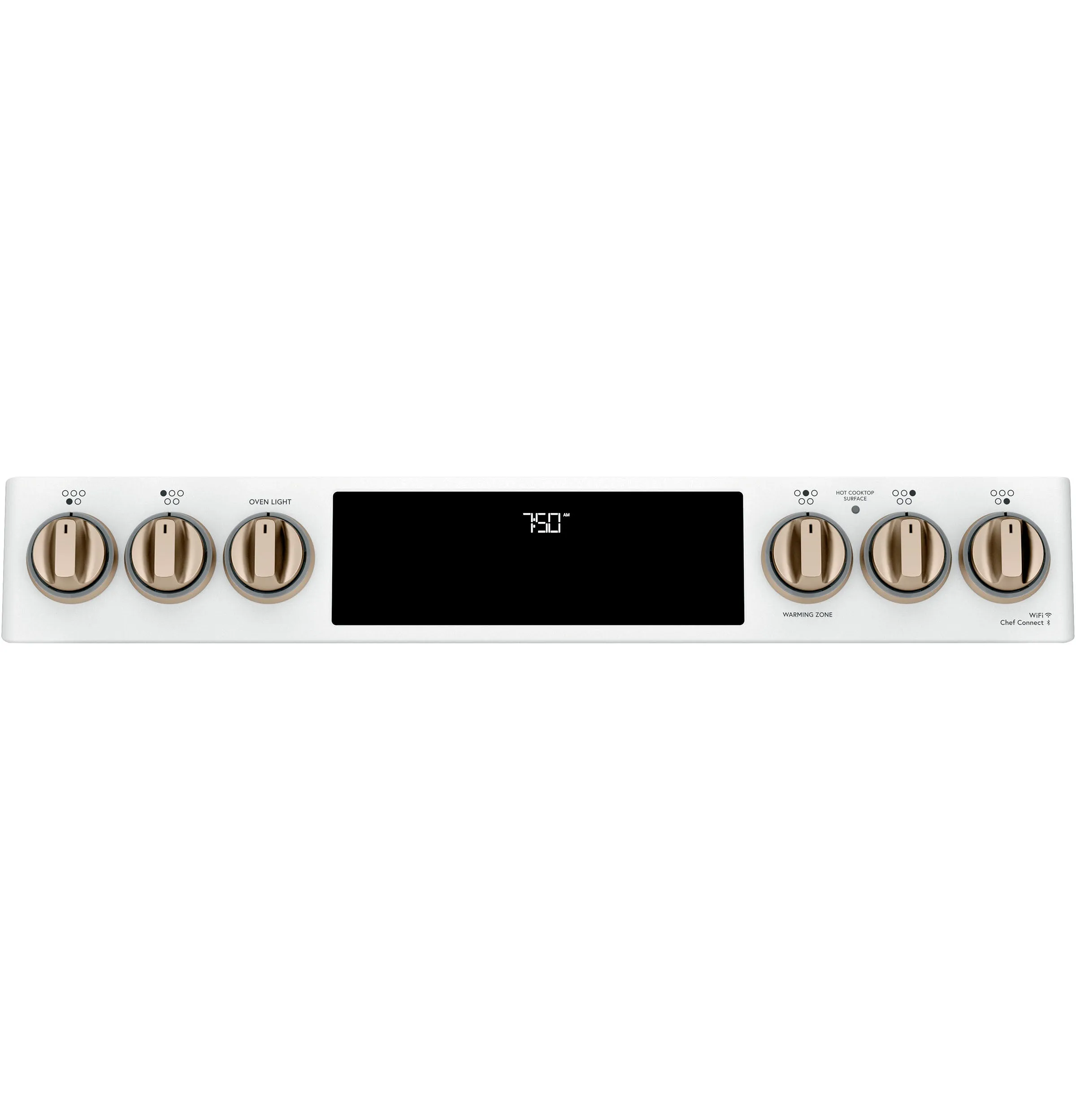 Café™ Matte White 30" Slide-In Front Control Radiant and Convection Double Oven Range (6.7 Cu.Ft) - CCES750P4MW2