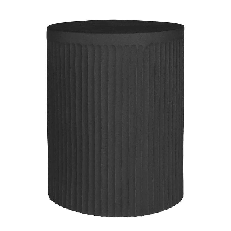 Cancun Outdoor Side Table in Coconut or Lava Rock | Tall or Short