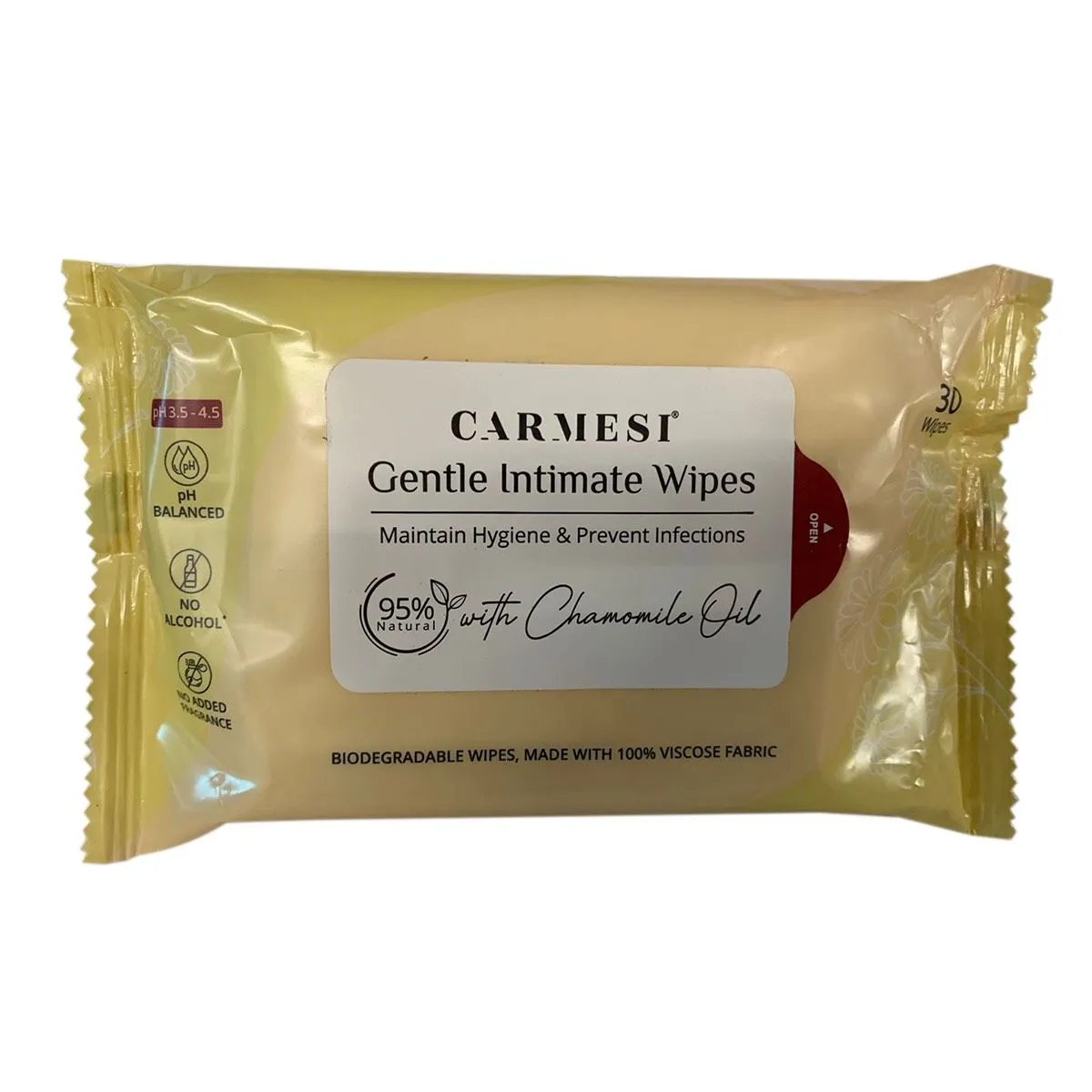 Carmesi Gentle Intimate Wipes (30 wipes)