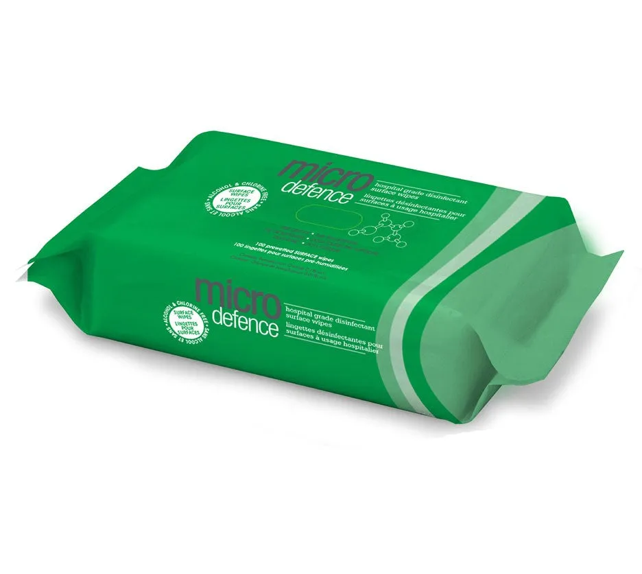 CaronLab Micro Defence Disinfectant Surface Wipes - Pack of 100