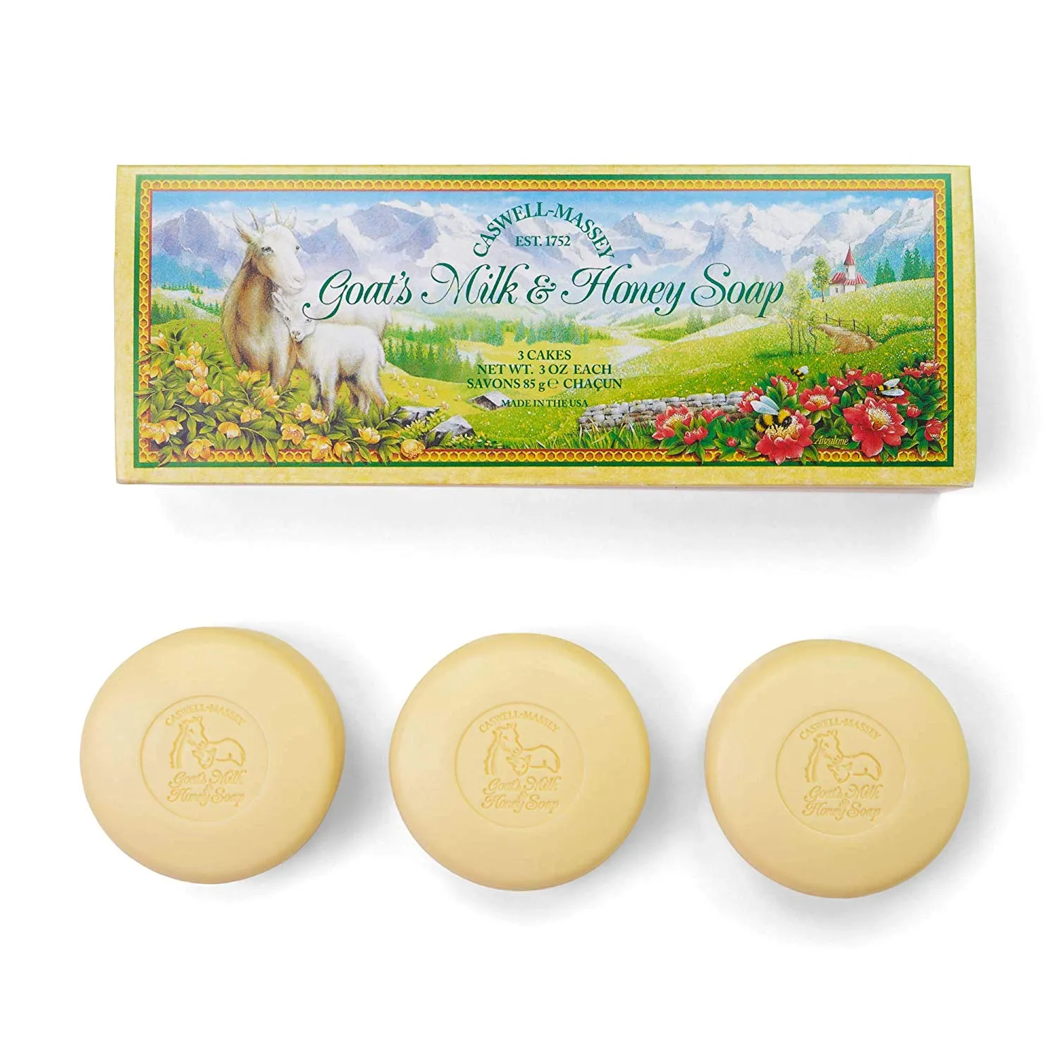 Caswell-Massey Goat’s Milk and Honey Soap Set