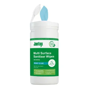 CH650 Jantex Green Surface Sanitiser Wipes Starter Tub 200mm (Pack of 200)