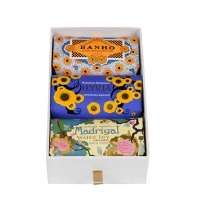 Claus Porto GIFT BOX DECO - 3 X 5,3 OZ.BANHO | ILYRIA | MADRIGAL