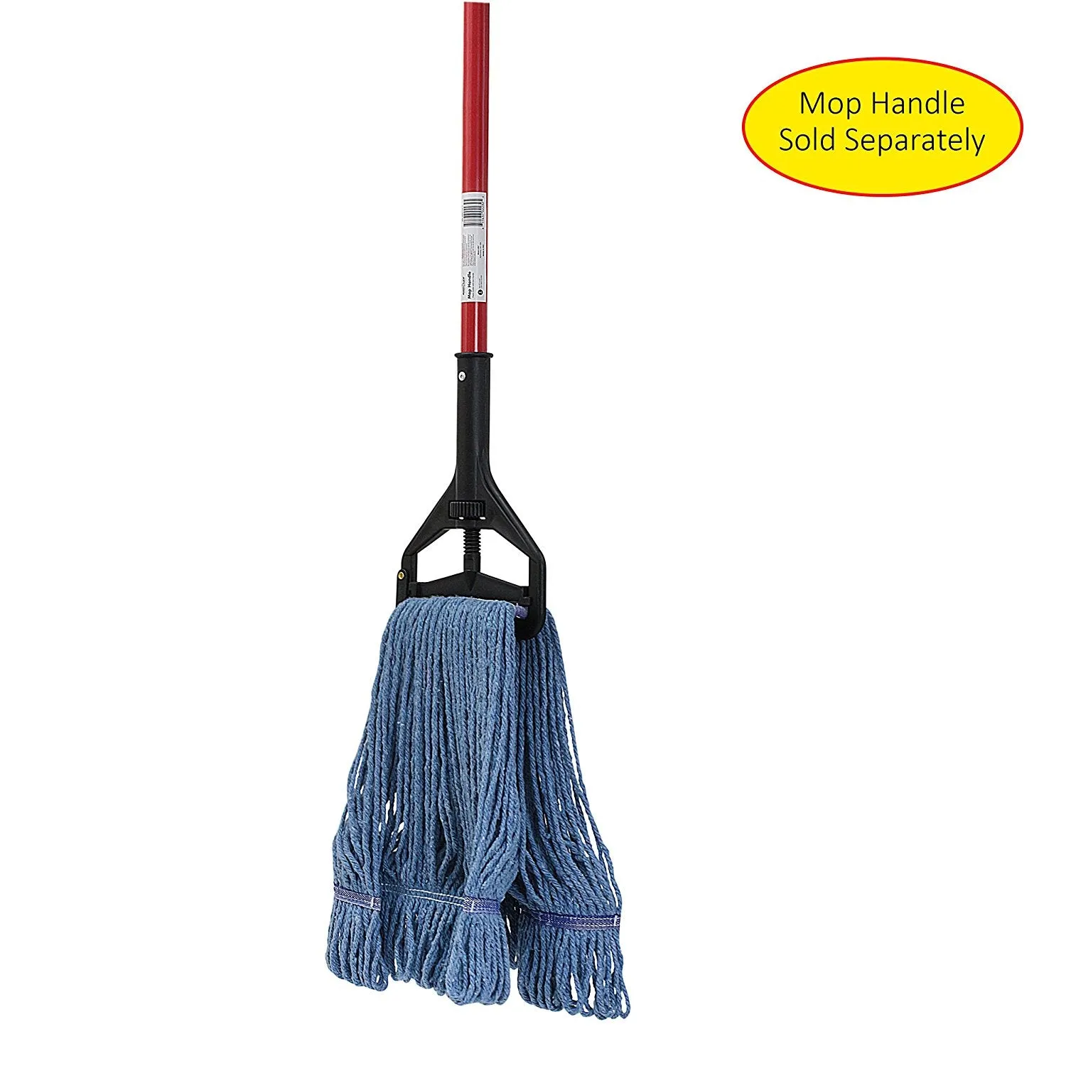 Commercial Headband Cotton Looped, End String Cleaning Mop Head Refill, Blue