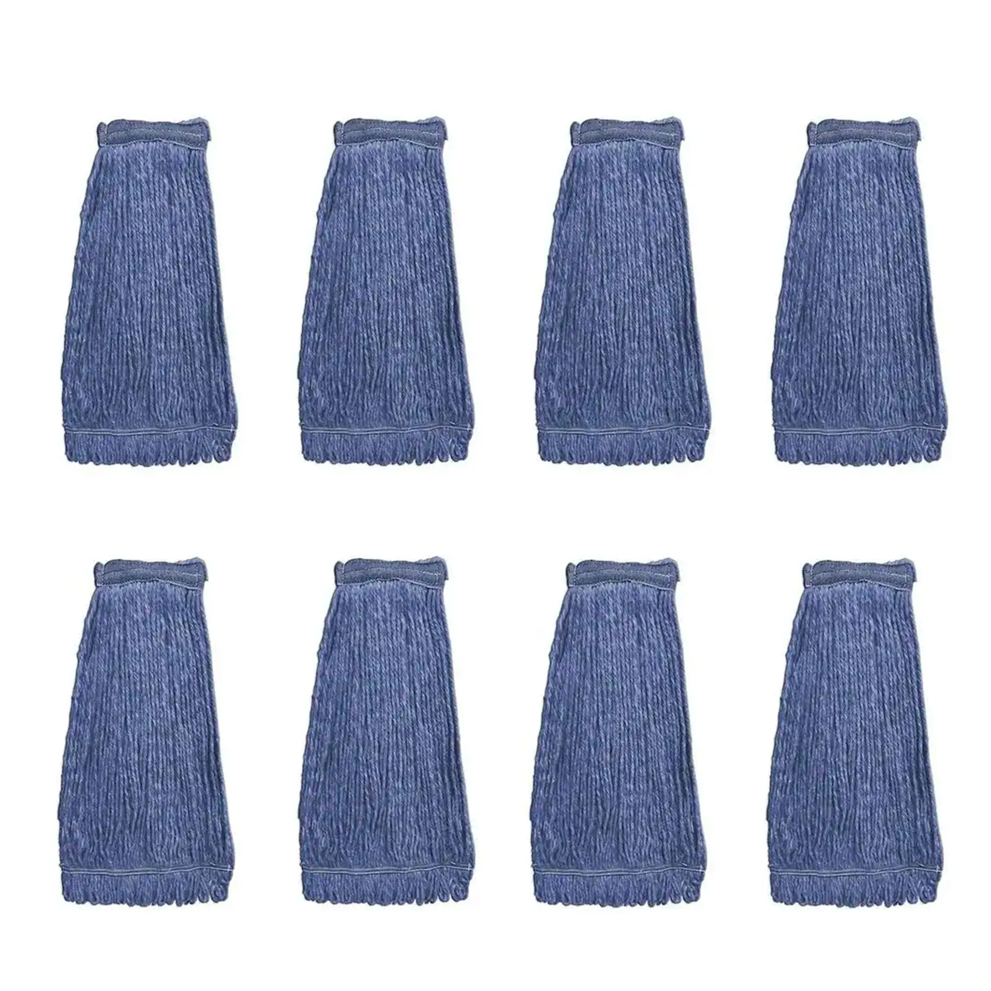 Commercial Headband Cotton Looped, End String Cleaning Mop Head Refill, Blue