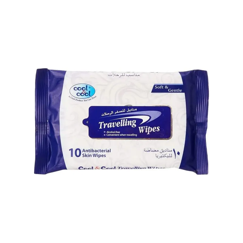 Cool & Cool Travelling Baby Wipes - 10 Pieces