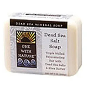Dead Sea Salt Soap Bar DEAD SEA SALT, 7 OZ By One with Nature