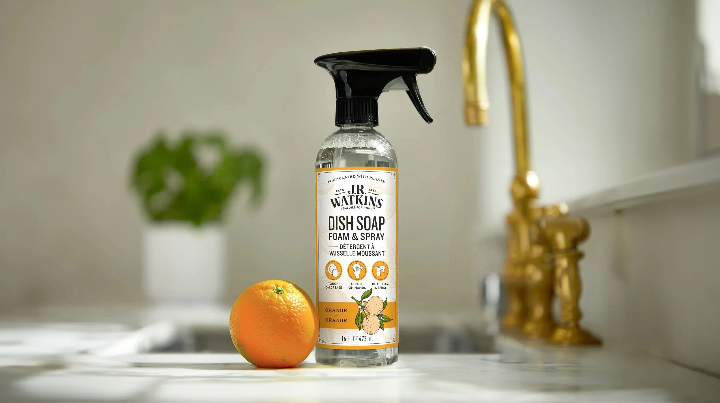 Dish Soap Foaming Orange 16floz