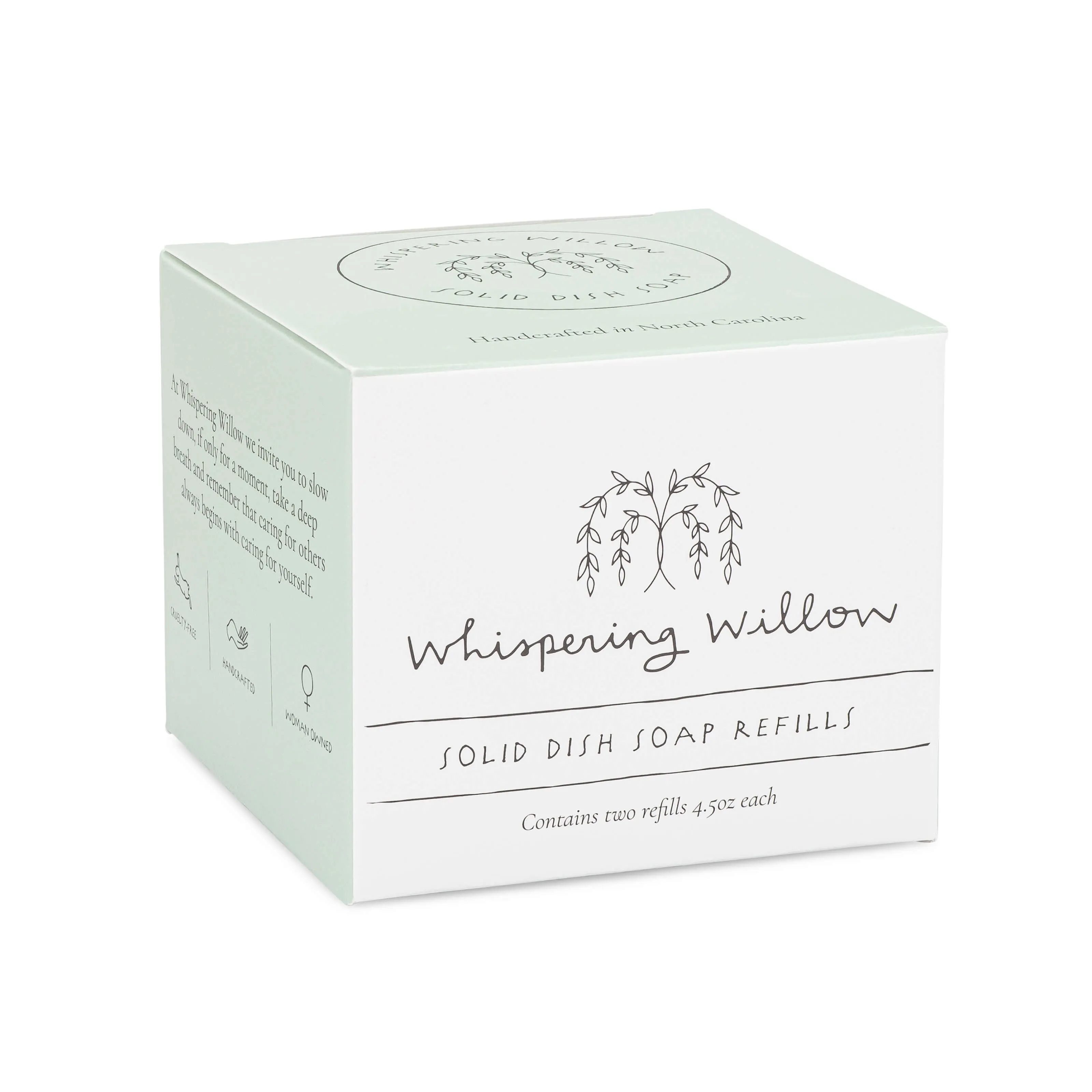 Ditch the Bottle, Shine Dishes! Whispering Willow's Natural, Long-Lasting Solid Dish Soap Refills (2 pack - Lavender)