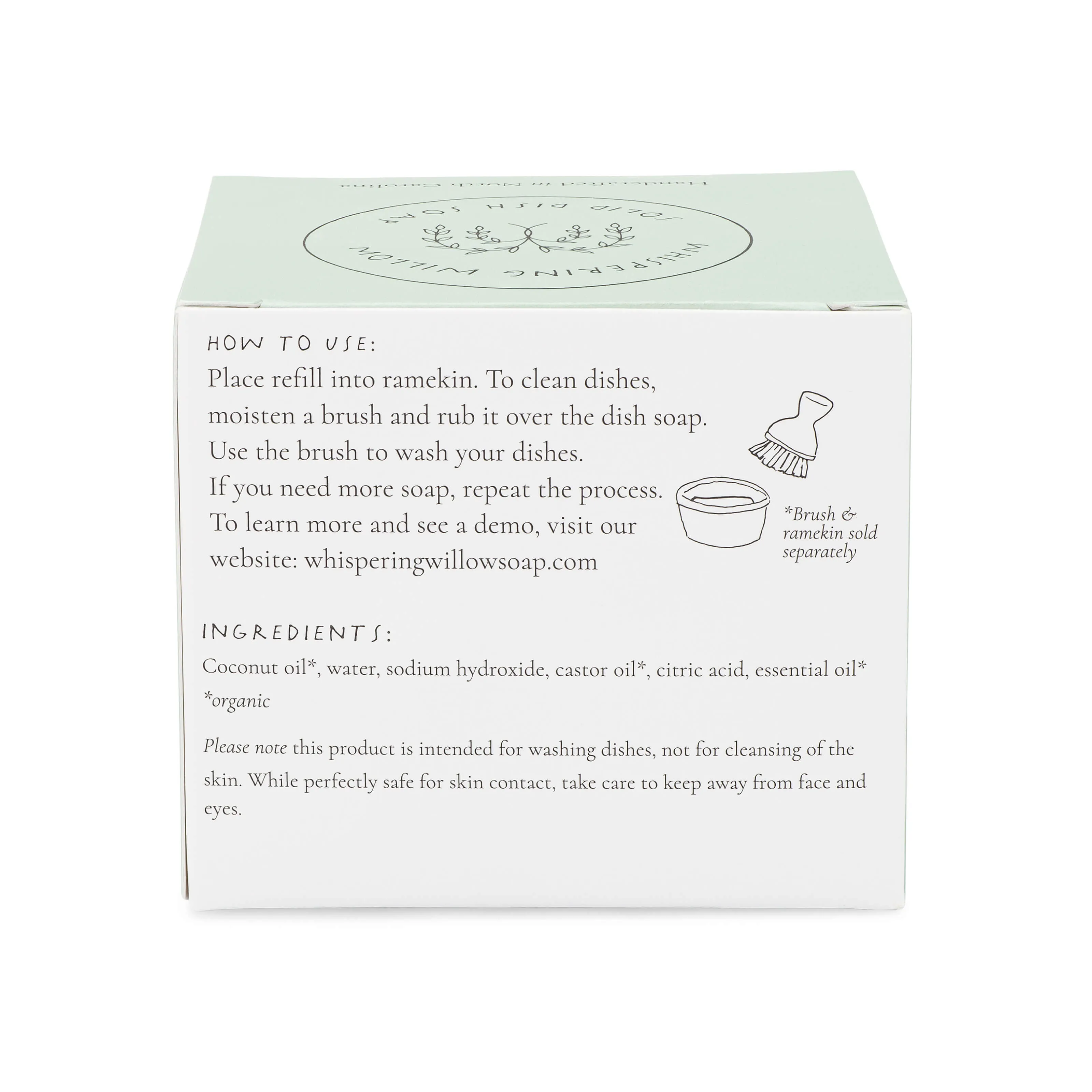 Ditch the Bottle, Shine Dishes! Whispering Willow's Natural, Long-Lasting Solid Dish Soap Refills (2 pack - Lavender)
