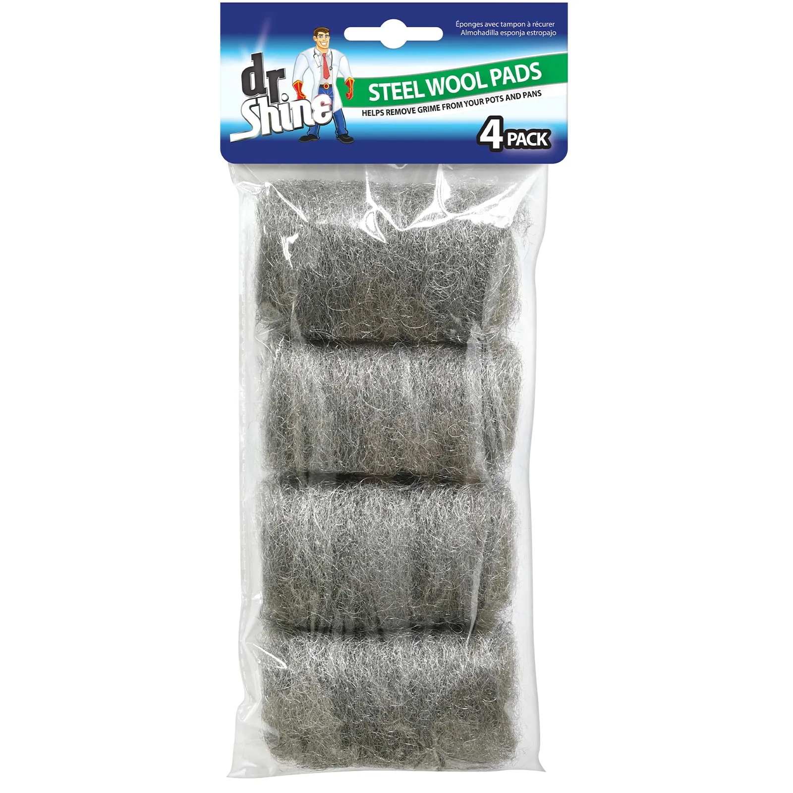 Dr Shine Steel Wool Pads 4 Pack