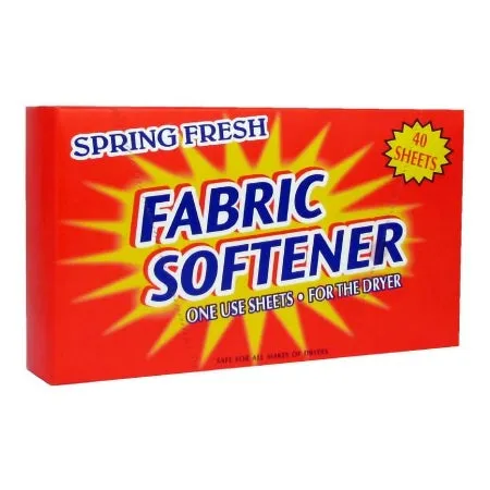 Dryer Sheet Spring Fresh 40 Count Box Sheet Spring Fresh Scent - US Chemical  Mfr# 063073.