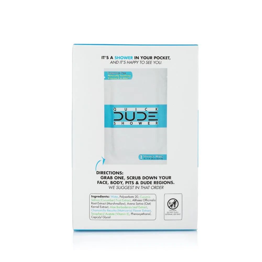 Dude Shower 10pk Singles For Travel