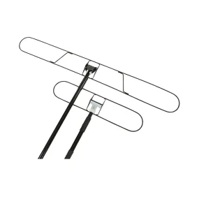 Dust Mop Frame - Dual For Clip-On & Snap-On Handles, Various Sizes