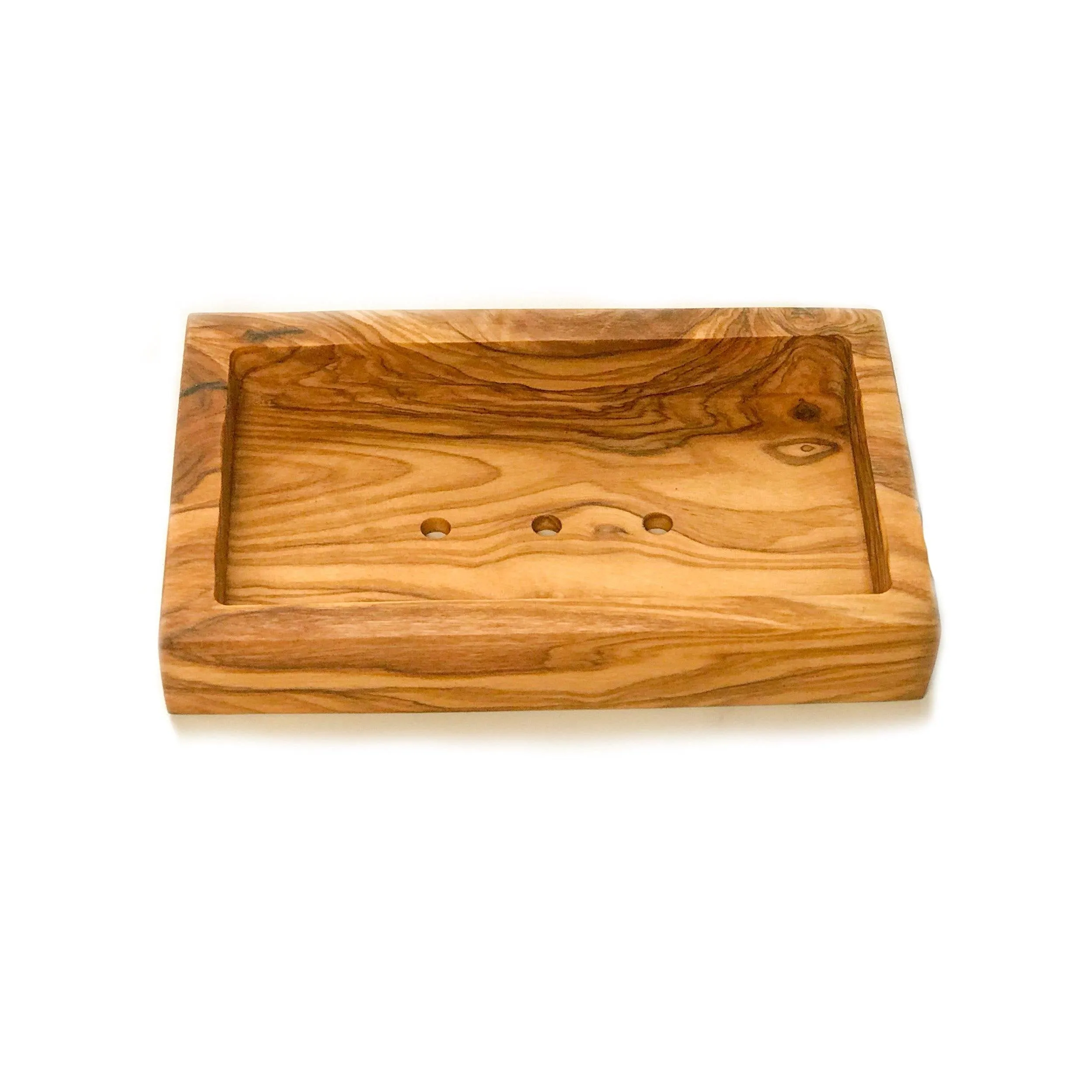 Eco Bath Soap Dish - Olive Wood Rectangle