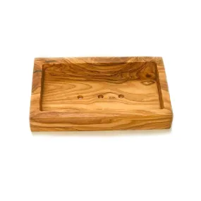Eco Bath Soap Dish - Olive Wood Rectangle