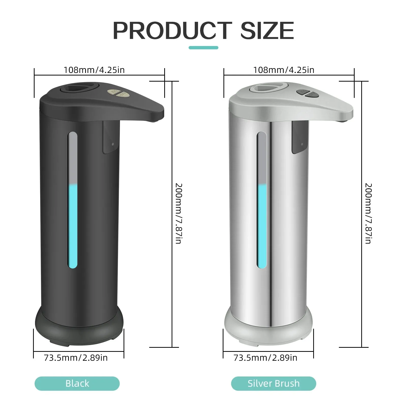 Electric Induction Soap Dispenser: Large Capacity Stainless Steel Container for Toilets