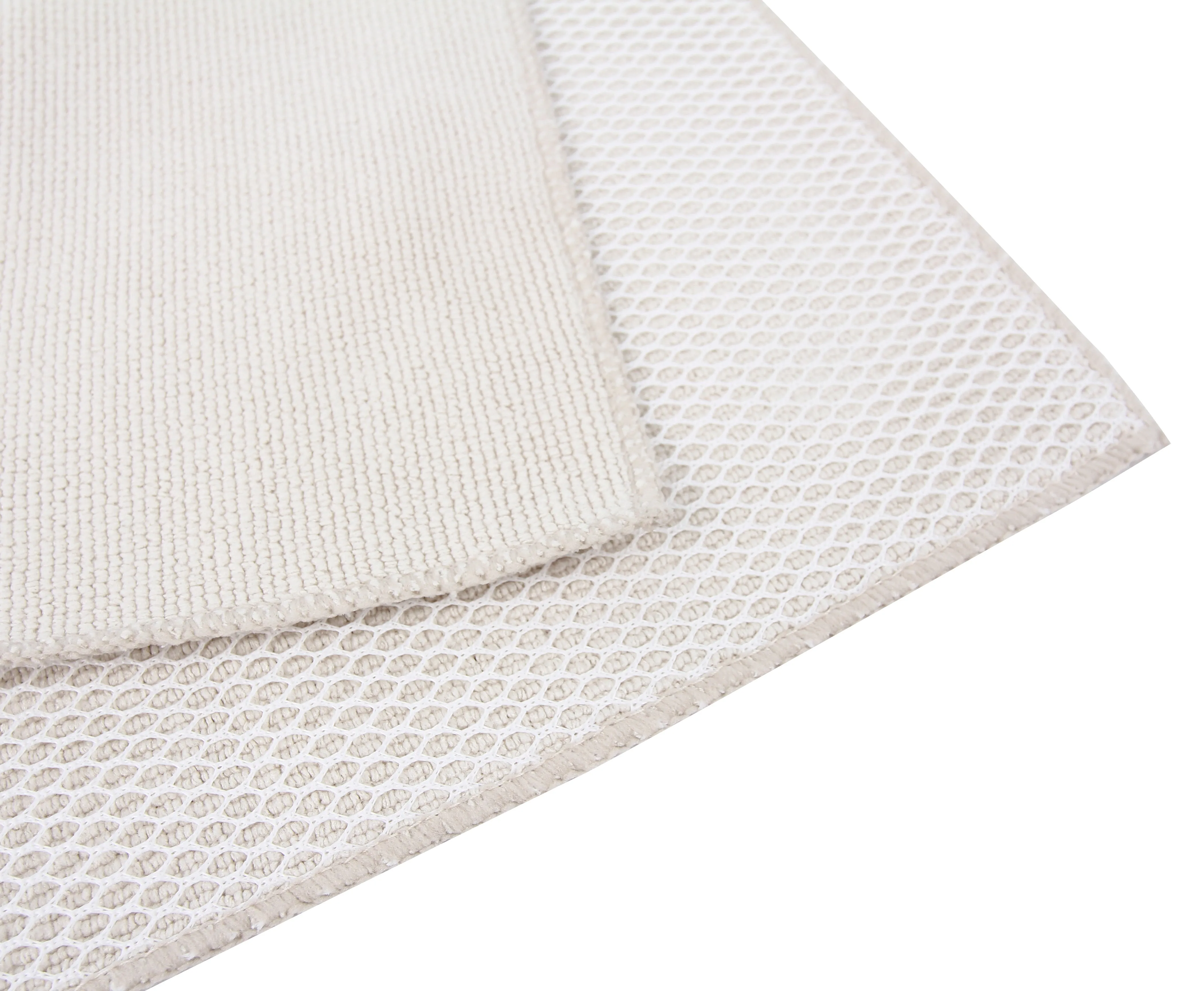 Extra Strength Dish Cloths with Mesh Scrub, 3 Pack, Khaki