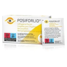 Eyelid hygiene wipes for blepharitis POSIFORLID