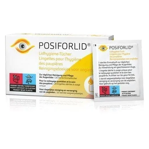 Eyelid hygiene wipes for blepharitis POSIFORLID