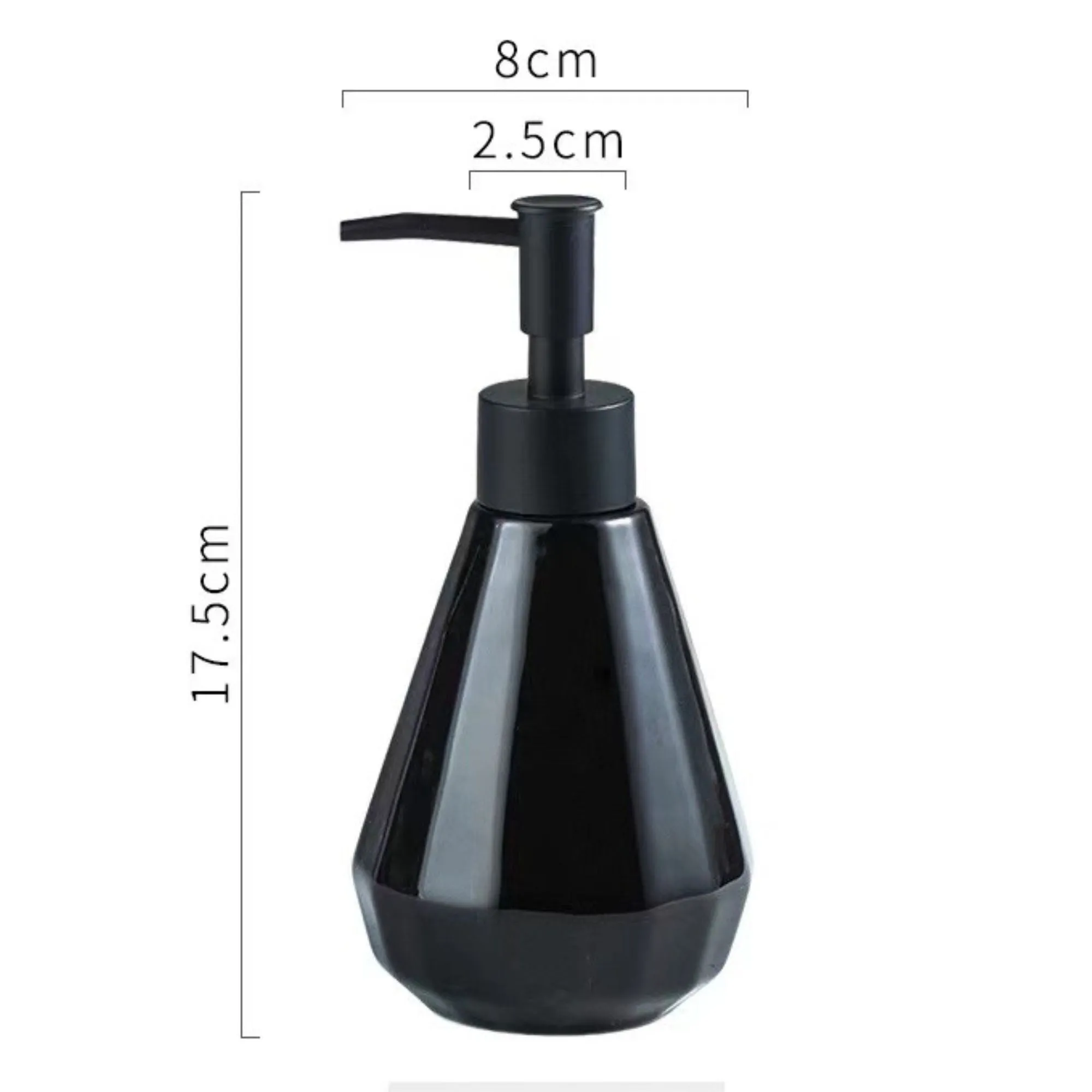 FabSeasons Black Diamond Soap Dispenser, 250 ML