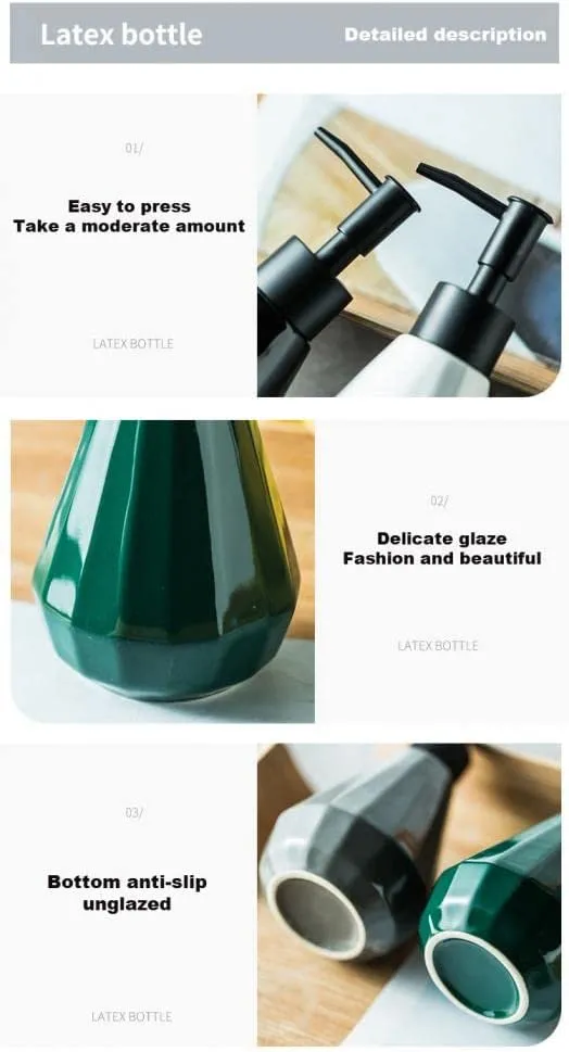 FabSeasons Grey Diamond Soap Dispenser, 250 ML