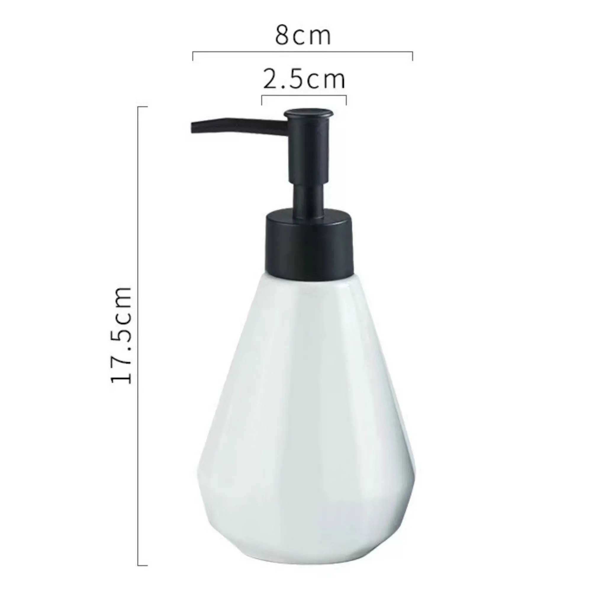 FabSeasons White Diamond Soap Dispenser, 250 ML
