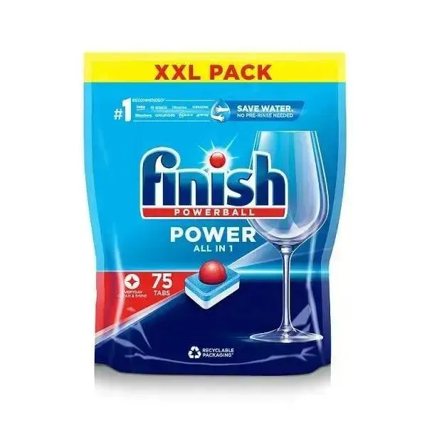 Finish Power AIO Dishwasher Tablets 75 Tabs