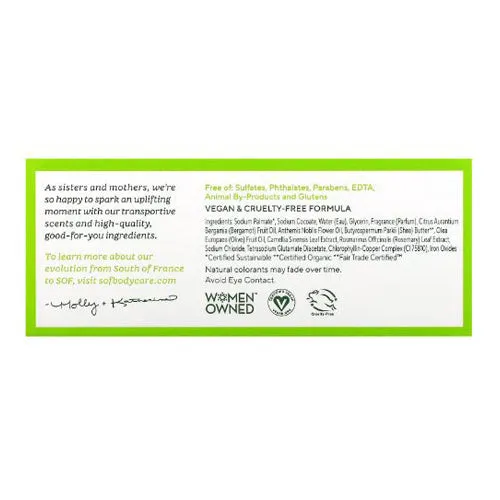 French Milled Oval Soap Green Tea 6 oz By South Of France Soaps
