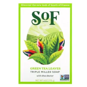 French Milled Oval Soap Green Tea 6 oz By South Of France Soaps