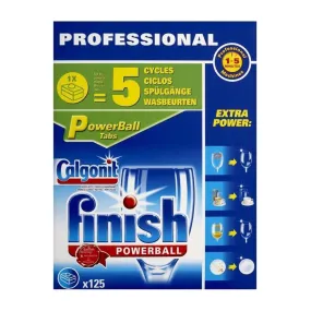 FT027 Finish Powerball Dishwasher Detergent Tablets (125 Pack)