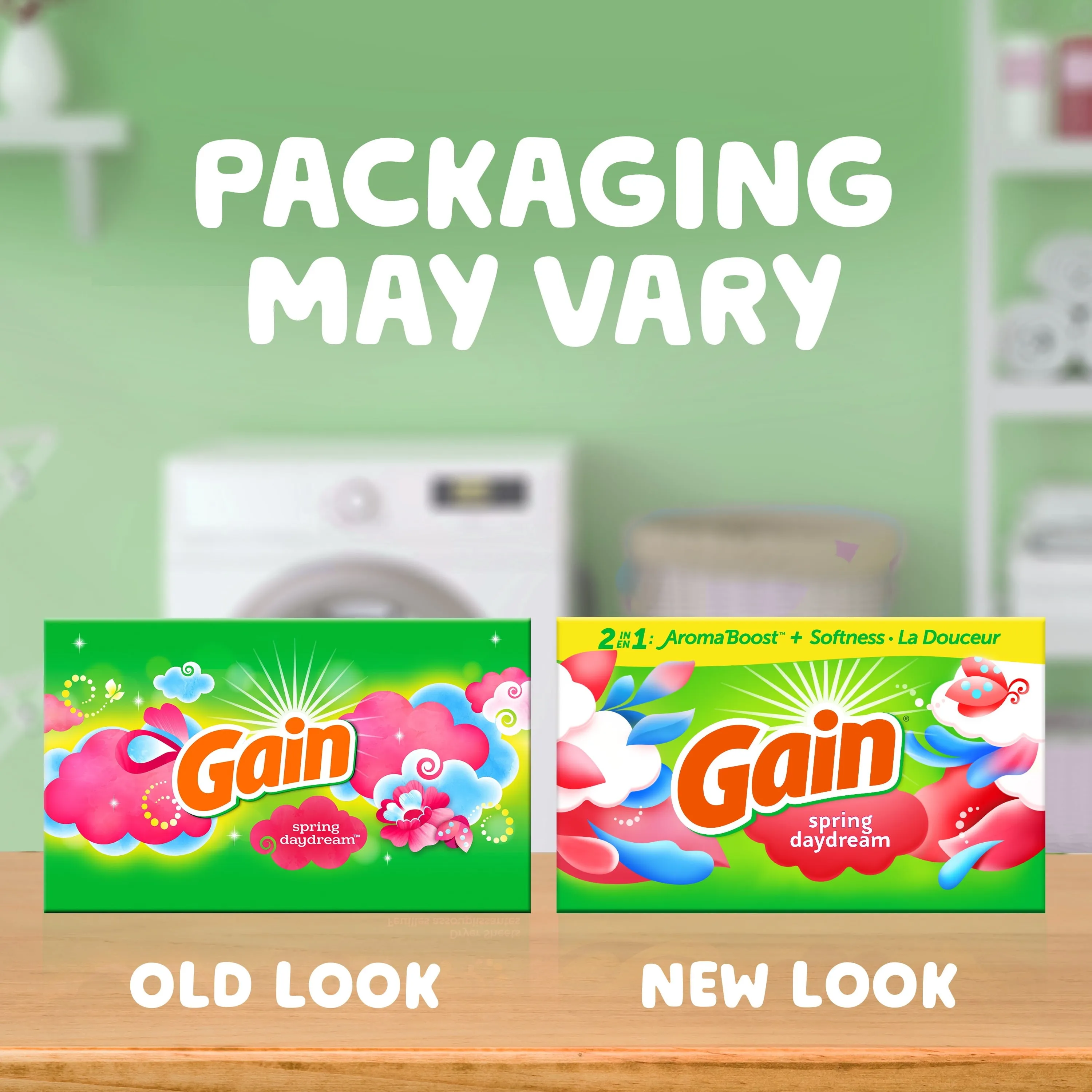 Gain Dryer Sheets, 180 Ct, Spring Daydream Fabric Softener Sheets