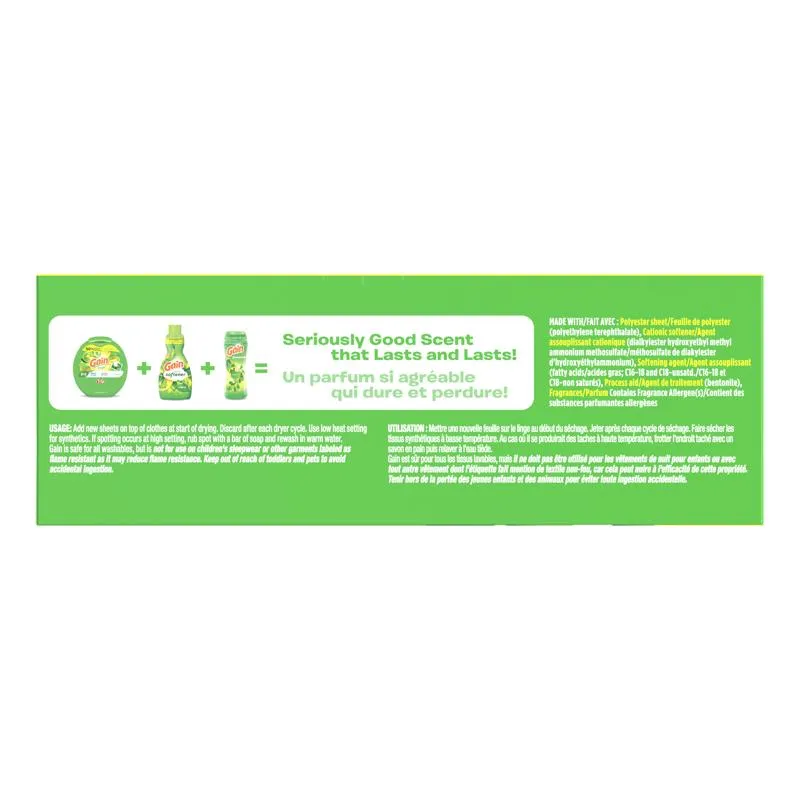 Gain Original Scent Dryer Sheets Sheets 1 pk