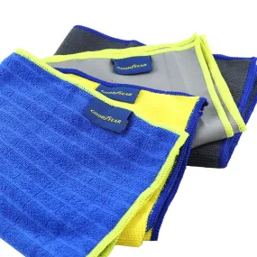 Goodyear Microfibre Car Cloths 30x40cm 4 Pack